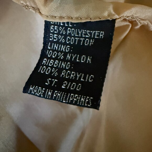 VTG Rainbow West 90's Windbreaker Jacket Tan Size Large - Picture 7 of 7